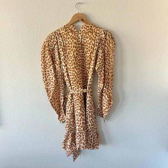 Ulla Johnson Rosaria Silk Balloon Sleeve Dress